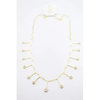 Yıldız Sallantılı Kolye - Altın