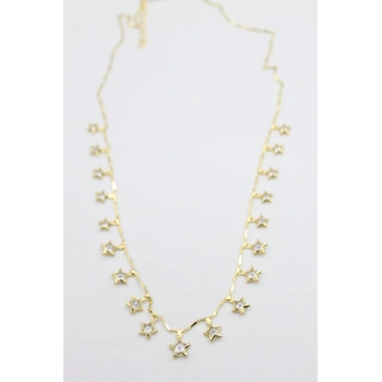 Yıldız Sallantılı Kolye - Altın