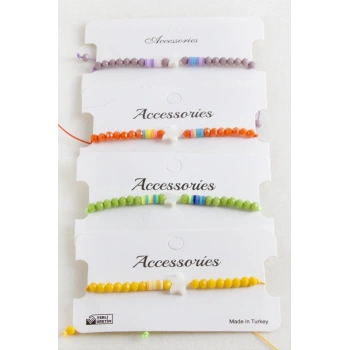 Yıldız Sedef Kristal Makrome İp Bileklik