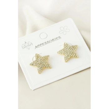 Yıldız Taşlı Küpe