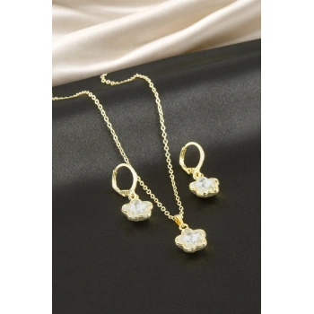 Yıldız Taşlı Set Kolye