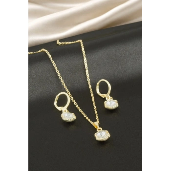 Yıldız Taşlı Set Kolye