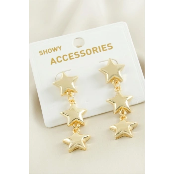 Yıldız Trend Metal Küpe