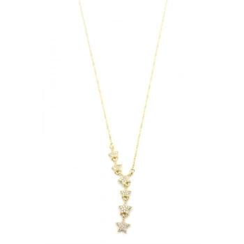 Yıldız Y Kolye - Altın