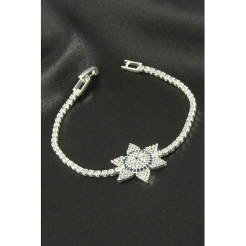 Yıldız Zirkon Taşlı Çocuk Bileklik 16 cm