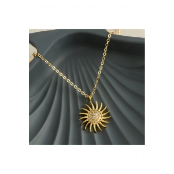 Yıldız Zirkon Taşlı Trend Kolye