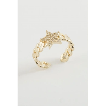 Yıldız Zirkon Taşlı Yüzük