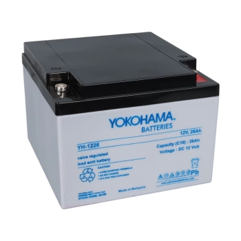 YOKOHAMA YH-1226 12 VOLT - 26 AMPER KURU AKÜ (165 X 176 X 125 MM) (4887)