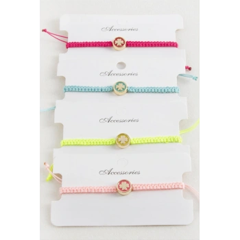 Yonca Makrome Örgülü Bileklik