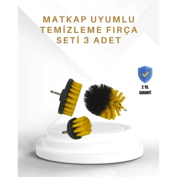 Yüksek Devirde Etkili Temizlik Sağlayan Matkap Ucu Fırça Seti