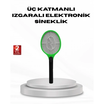 Yüksek Gerilimli Elektronik Sinek Raket – Sessiz, Kimyasız Ve Güvenli Kullanım