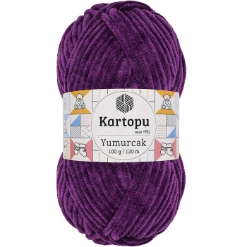 Yumurcak Kadife El Örgü İpi Açık Mor K719