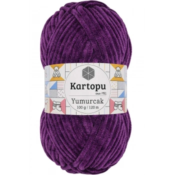Yumurcak Kadife El Örgü İpi Açık Mor K719