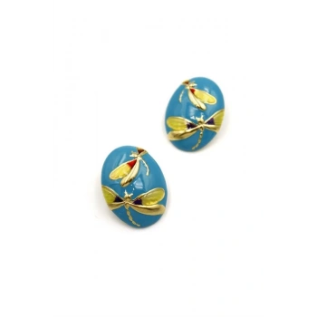 Yusufçuk Küpe - Mavi