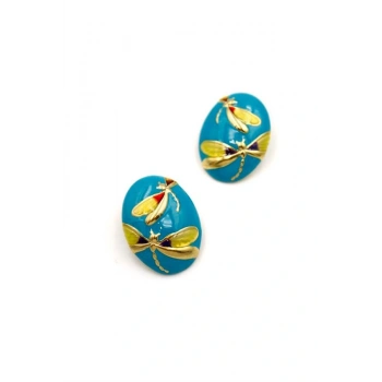 Yusufçuk Küpe - Mavi