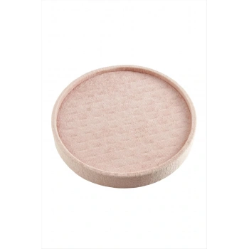 Yuvarlak Ahşap Anfora Kumaş Piercing Küpelik 20 cm