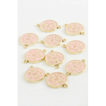 Yuvarlak Çift Kulp Mineli Bileklik ve Kolye Ucu Aparatı 1 Adet