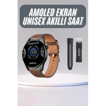 Yuvarlak Kasa 46mm Akıllı Saat Android Ve Ios Uyumlu Uyku Ve Sağlık Takibi