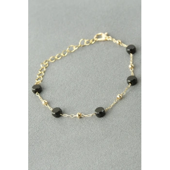 Yuvarlak Kristal Taşlı Bileklik