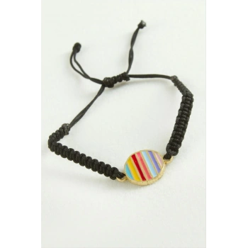 Yuvarlak Makrome İp Bileklik