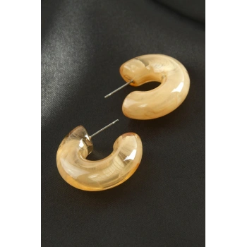 Yuvarlak Plastik Küpe