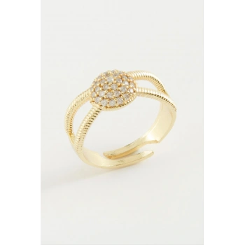 Yuvarlak Taşlı Yüzük