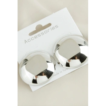 Yuvarlak Yeni Sezon Metal Küpe