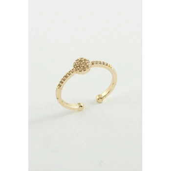 Yuvarlak Zirkon Taşlı Yüzük