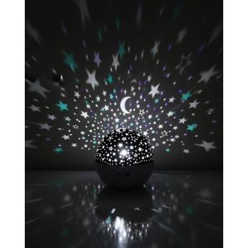 Zaman Ayarlı Fişli Yıldız Projektör Ortam Lambası