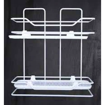 ZAMBAK 2Lİ RAF SİYAH BEYAZ (4887)