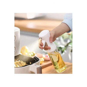 Zeytinyağı Limon Cam Sprey Şişesi Cam Yağ Püskürtücü Yağdanlık Airfryer Tasarruf 200 ml