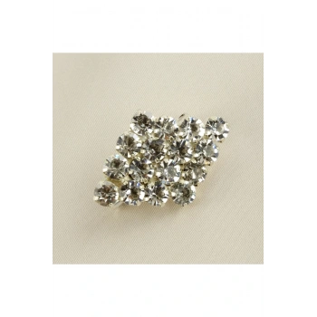 Zikzak Taşlı Broş