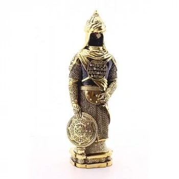 Zırhlı Cevşen Ayetli Asker Gold Biblo 3 Boyutlu Büyük Boy 32 cm-018