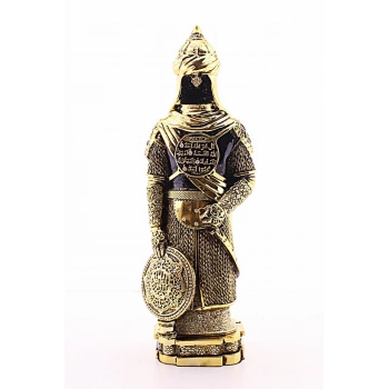 Zırhlı Cevşen Ayetli Asker Gold Biblo 3 Boyutlu Büyük Boy 32 cm-018