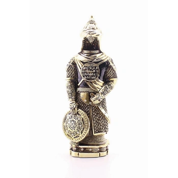 Zırhlı Cevşen Ayetli Asker Gold Biblo 3 Boyutlu Küçük Boy 24 cm