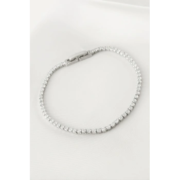 Zirkon Taşlı Suyolu Bileklik 4 mm
