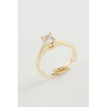 Zirkon Tek Taşlı Yüzük