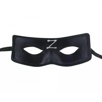 Zorro Maskesi Arkadan Lastikli Z Baskılı