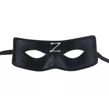 Zorro Maskesi Arkadan Lastikli Z Baskılı