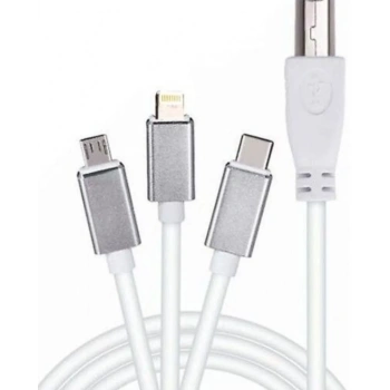 ZR362 Ads 501 Type-C 3 İn 1 Yazıcı Kablosu