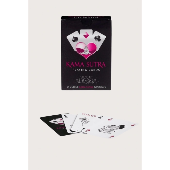 MARSİLYAN-Sexy Görselli Oyun Kartı Kama Sutra Kırmızı Kırbaç Set