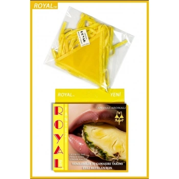 Fantezi Tüketilebilen Yenilebilir Ananas Aromalı İç Çamaşırı Takımı