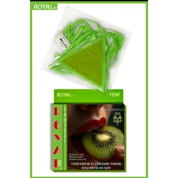  Fantezi Tüketilebilen Yenilebilir Kivi Aromalı İç Çamaşırı Takımı