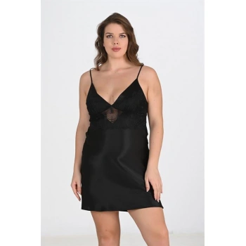 MARSiLYAN- 2li Siyah Sabahlık Takımı Bigsize 6213