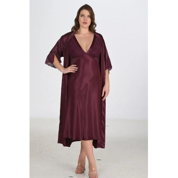 MARSiLYAN- 2li Mürdüm Sabahlık Takımı Bigsize 6223