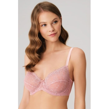 MARSiLYAN- Balenli Desteksiz Dolgusuz Toparlayıcı Dantelli Küçültücü Sütyen