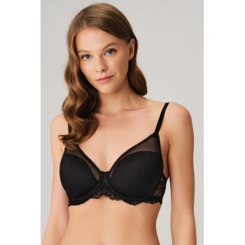 MARSiLYAN- Balenli Desteksiz Dolgusuz Toparlayıcı Dantelli Küçültücü Sütyen