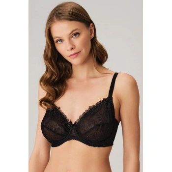 MARSiLYAN- Balenli Desteksiz Dolgusuz Toparlayıcı Dantelli Küçültücü Sütyen