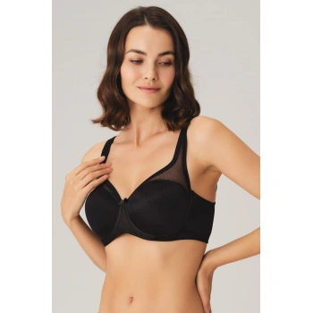 MARSiLYAN- Balenli Desteksiz Dolgusuz Toparlayıcı Yumuşak Süngerli Günlük Klasik Küçültücü Sütyen