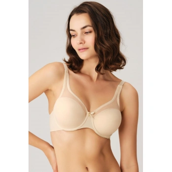 MARSiLYAN- Balenli Desteksiz Dolgusuz Toparlayıcı Yumuşak Süngerli Günlük Klasik Küçültücü Sütyen